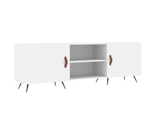 Mueble para TV madera de ingeniería blanco 150x30x50 cm