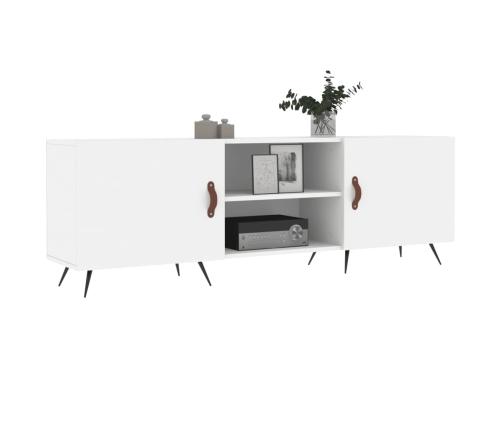 Mueble para TV madera de ingeniería blanco 150x30x50 cm