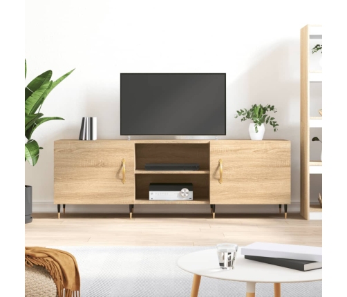 Mueble para TV madera de ingeniería roble Sonoma 150x30x50 cm