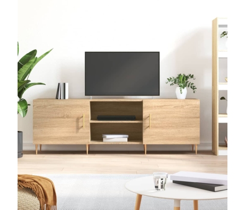 Mueble para TV madera de ingeniería roble Sonoma 150x30x50 cm