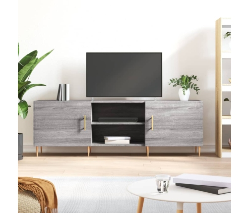 Mueble para TV madera de ingeniería gris Sonoma 150x30x50 cm