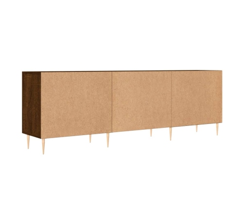 Mueble de TV madera de ingeniería roble marrón 150x30x50 cm