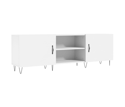 Mueble para TV madera de ingeniería blanco 150x30x50 cm