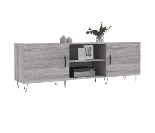 vidaXL Mueble para TV madera de ingeniería gris Sonoma 150x30x50 cm