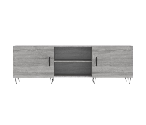 vidaXL Mueble para TV madera de ingeniería gris Sonoma 150x30x50 cm