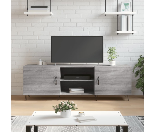 vidaXL Mueble para TV madera de ingeniería gris Sonoma 150x30x50 cm