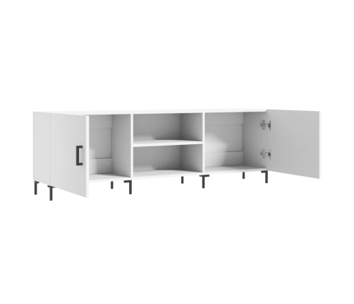 Mueble para TV madera de ingeniería blanco 150x30x50 cm