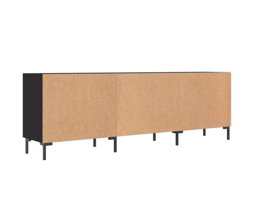 Mueble para TV madera de ingeniería negro 150x30x50 cm