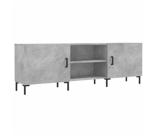 Mueble de TV madera de ingeniería gris hormigón 150x30x50 cm