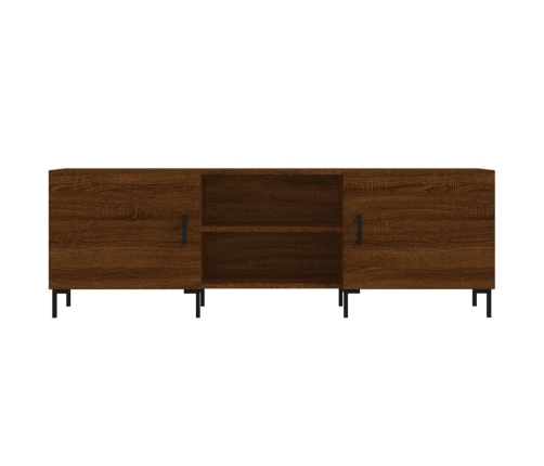 Mueble de TV madera de ingeniería roble marrón 150x30x50 cm