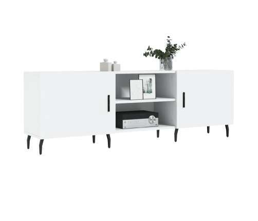 vidaXL Mueble para TV madera de ingeniería blanco 150x30x50 cm