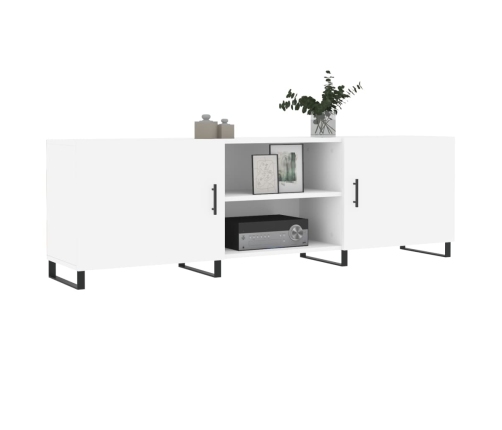 Mueble para TV madera de ingeniería blanco 150x30x50 cm