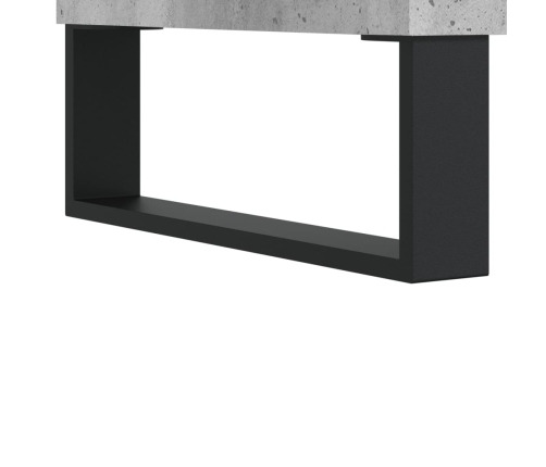 vidaXL Mueble de TV madera de ingeniería gris hormigón 150x30x50 cm