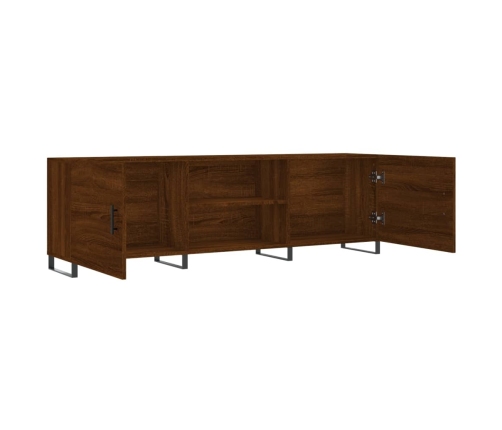 Mueble de TV madera de ingeniería roble marrón 150x30x50 cm