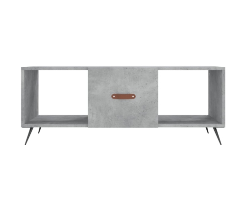 Mesa de centro madera contrachapada gris hormigón 102x50x40 cm