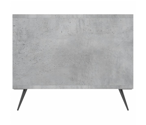 Mesa de centro madera contrachapada gris hormigón 102x50x40 cm