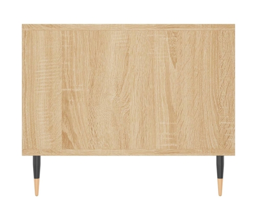 vidaXL Mesa de centro madera contrachapada roble Sonoma 102x50x40 cm