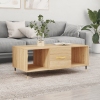 vidaXL Mesa de centro madera contrachapada roble Sonoma 102x50x40 cm