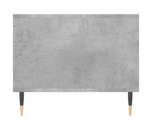 Mesa de centro madera contrachapada gris hormigón 102x50x40 cm