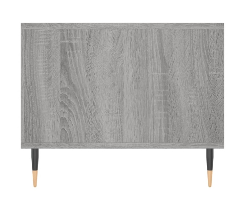 Mesa de centro madera contrachapada gris Sonoma 102x50x40 cm