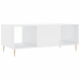 Mesa de centro madera contrachapada blanco brillo 102x50x40 cm