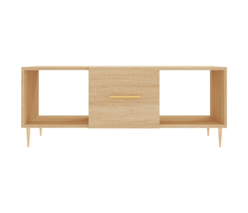 Mesa de centro madera contrachapada roble Sonoma 102x50x40 cm