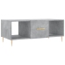 Mesa de centro madera contrachapada gris hormigón 102x50x40 cm