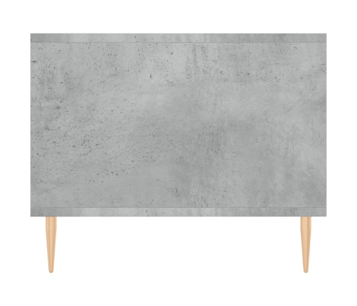 Mesa de centro madera contrachapada gris hormigón 102x50x40 cm