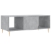 Mesa de centro madera contrachapada gris hormigón 102x50x40 cm