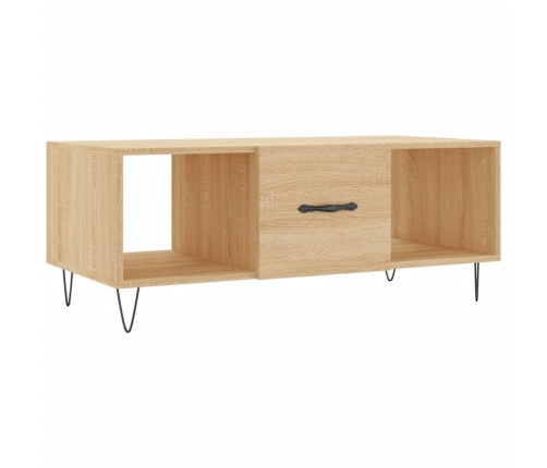 Mesa de centro madera contrachapada roble Sonoma 102x50x40 cm