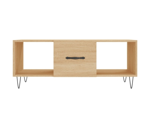 Mesa de centro madera contrachapada roble Sonoma 102x50x40 cm