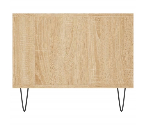 Mesa de centro madera contrachapada roble Sonoma 102x50x40 cm