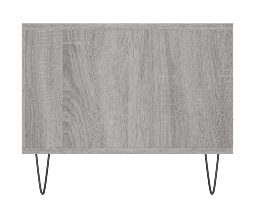 Mesa de centro madera contrachapada gris Sonoma 102x50x40 cm