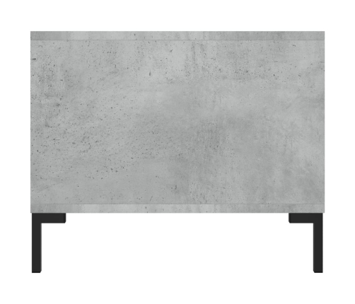 Mesa de centro madera contrachapada gris hormigón 102x50x40 cm