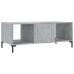 Mesa de centro madera contrachapada gris hormigón 102x50x40 cm