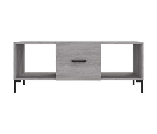 Mesa de centro madera contrachapada gris Sonoma 102x50x40 cm