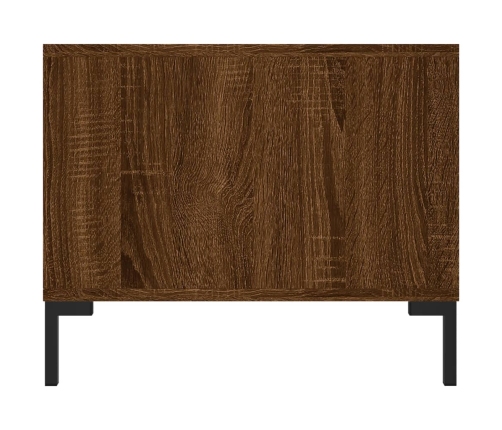 Mesa de centro madera contrachapada roble marrón 102x50x40 cm