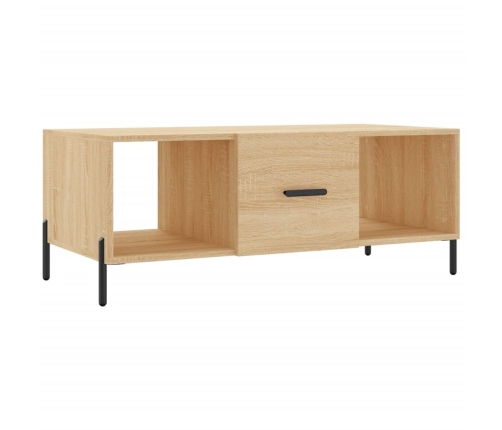 Mesa de centro madera contrachapada roble Sonoma 102x50x40 cm