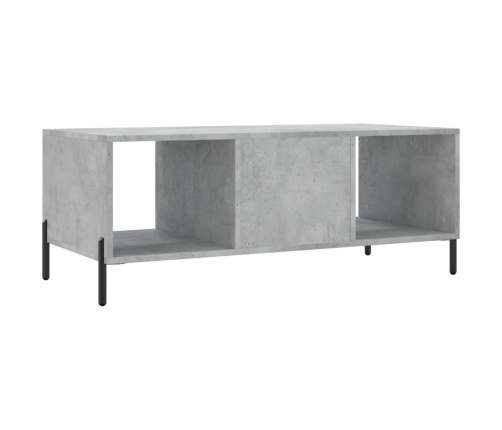 Mesa de centro madera contrachapada gris hormigón 102x50x40 cm