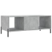 Mesa de centro madera contrachapada gris hormigón 102x50x40 cm