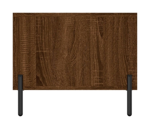 Mesa de centro madera contrachapada roble marrón 102x50x40 cm