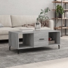 Mesa de centro madera contrachapada gris Sonoma 102x50x40 cm