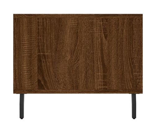 Mesa de centro madera contrachapada roble marrón 102x50x40 cm