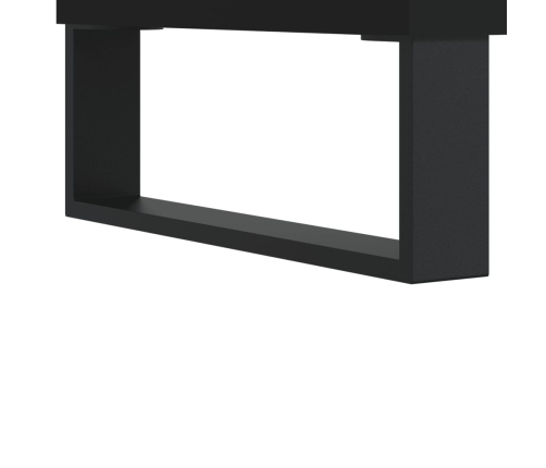 Mesa de centro madera contrachapada negro 102x50x40 cm