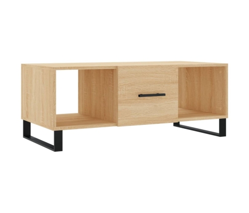 Mesa de centro madera contrachapada roble Sonoma 102x50x40 cm