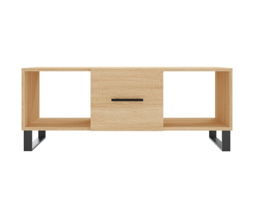 Mesa de centro madera contrachapada roble Sonoma 102x50x40 cm