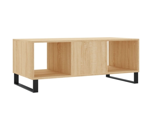 Mesa de centro madera contrachapada roble Sonoma 102x50x40 cm