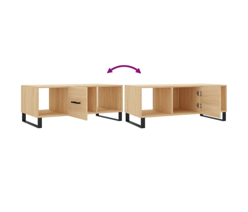 Mesa de centro madera contrachapada roble Sonoma 102x50x40 cm