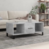 Mesa de centro madera contrachapada gris hormigón 102x50x40 cm