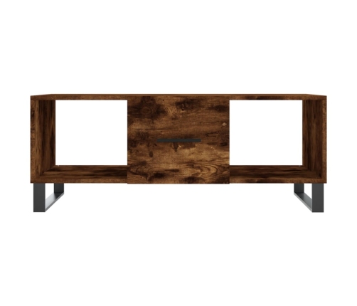 Mesa de centro madera contrachapada roble ahumado 102x50x40 cm